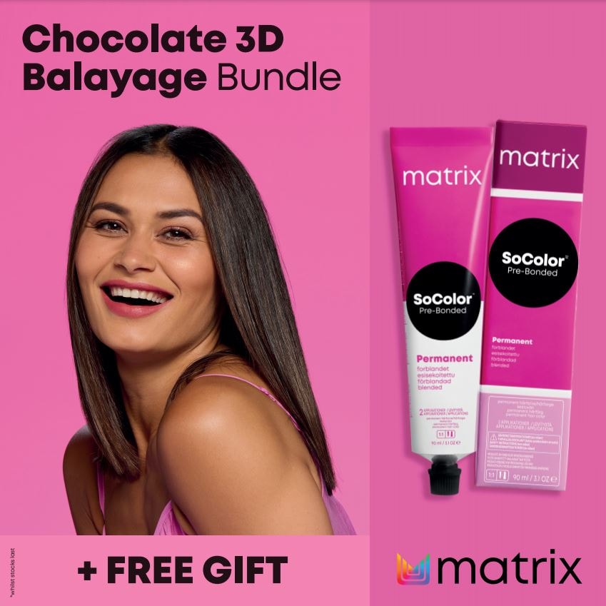 Chocolate 3D Balayage Bundle: Dimensional Color |Hair-Colour|Matrix UK