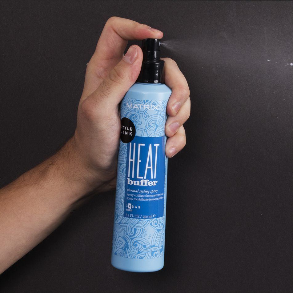 Matrix StyleLink Prep Heat Buffer Heat Protecting Spray Prevents Damage From Heat, For Hair That